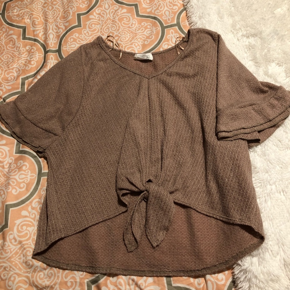 new tan shirt